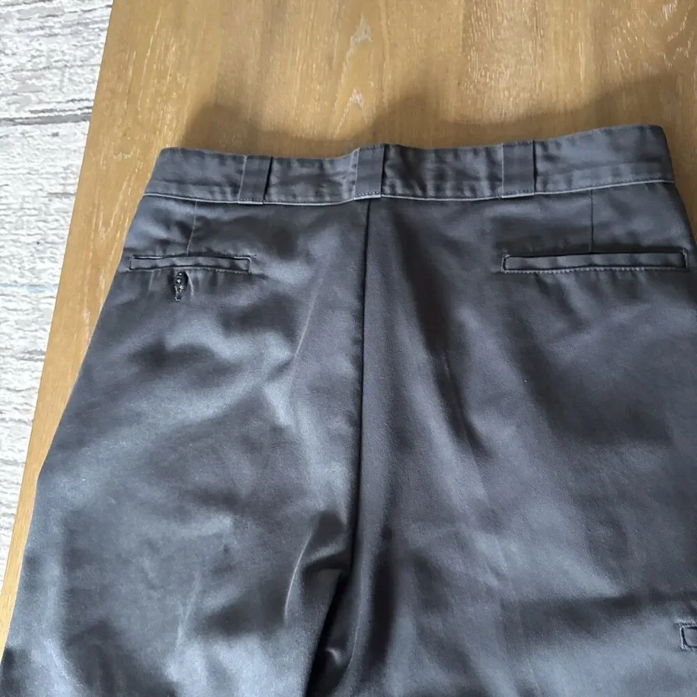 Rare Vintage Dickies Elite Metal Clasp Work Shorts Dark Grey Sz 40X12 Very Clea